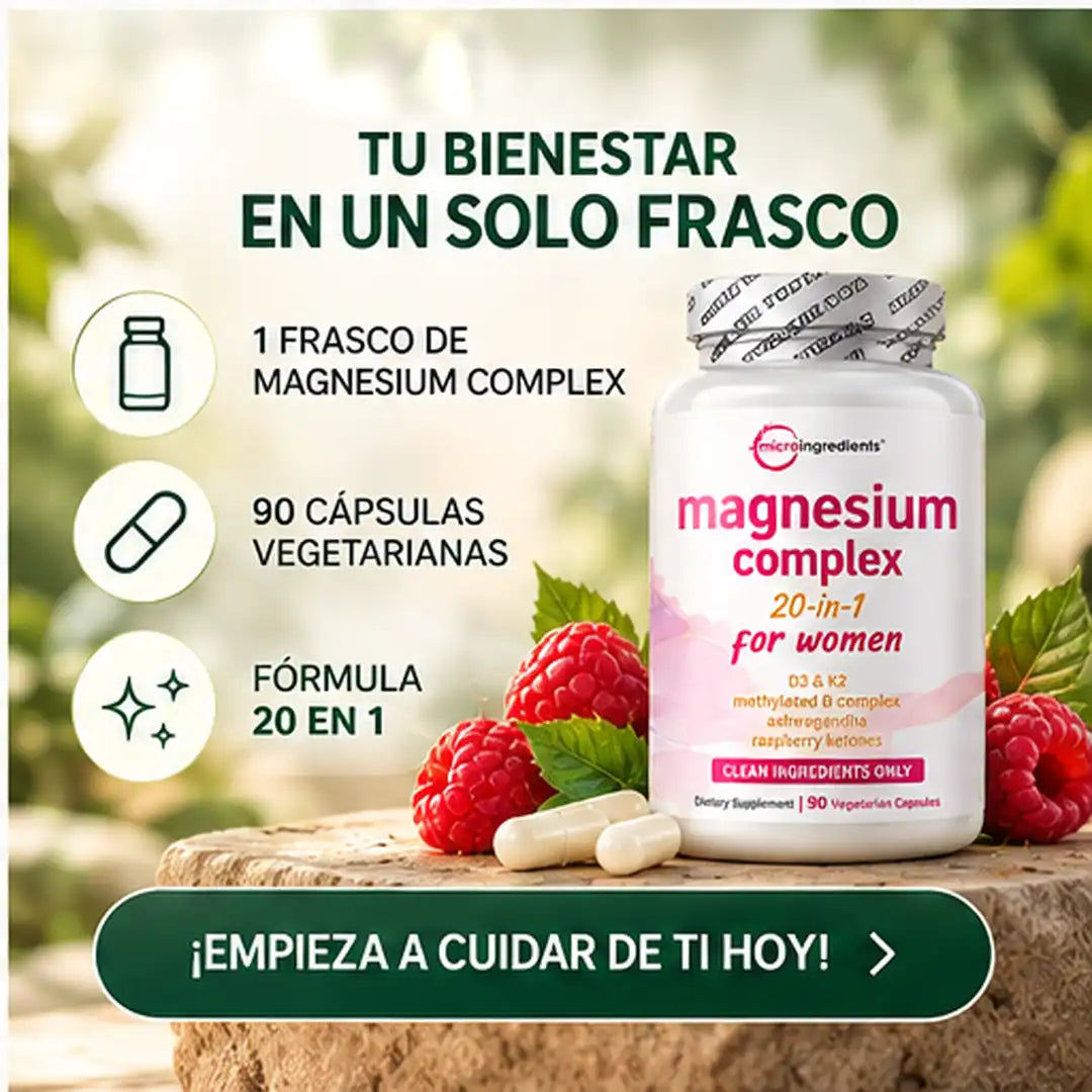 Multimagnesio 20 En 1 Para Un Descanso Reparador & Un Mejor Metabolismo.