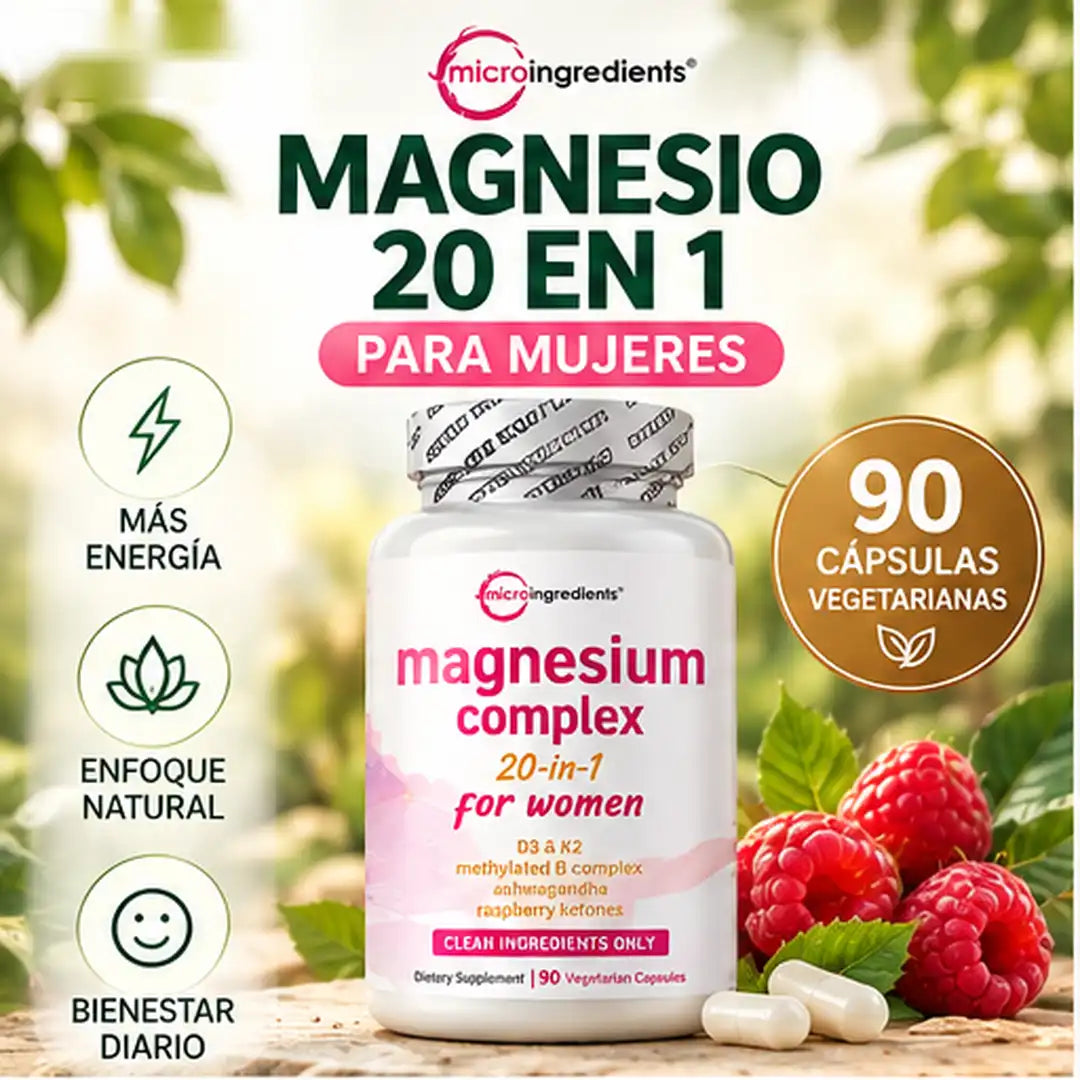 Multimagnesio 20 En 1 Para Un Descanso Reparador & Un Mejor Metabolismo.