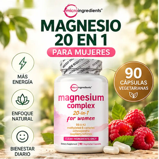 Multimagnesio 20 En 1 Para Un Descanso Reparador & Un Mejor Metabolismo.